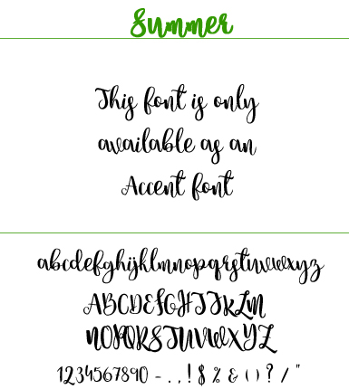 Font Summer