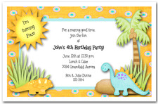 Baby Shower Invitations Dinosaurs Rule