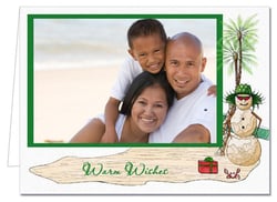 Christmas Photo Holder Holiday Cards Green Sandman Holiday Christmas Photo Holder Cards (H)