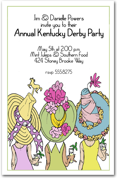 Derby Day Lady Party Invitation