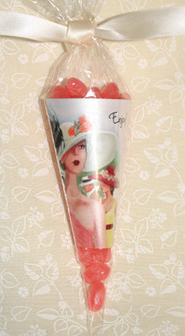 Cello Candy Cones and Ribbons Party Favors - Kentucky Derby Elegance