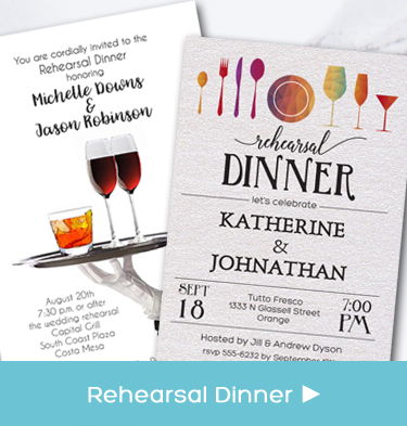 Wedding Rehearsal Dinner Party Invitations