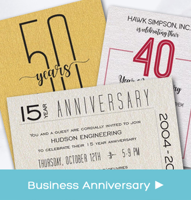 Business - Company - Corporate - Business Anniversary Party Invitations