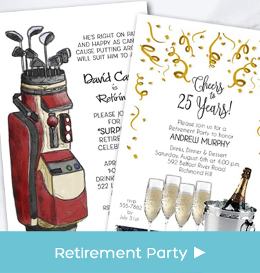 Business - Company - Corporate Retirement Party Invitations