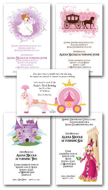 Princess Birthday Invitations