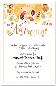 Autumn Season Invitation