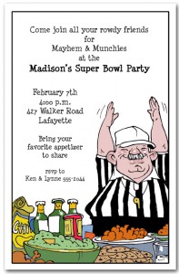 Food Ref Tailgating Party Invitation