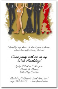 Legs Formal Party Invitation