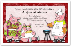 Porky's Barbeque Invitation