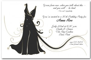 Little Black Dress Party Invitation