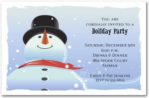 Winter Birthday Party Invitations