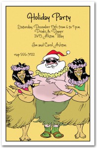 Hula Holidays Tropical Invitation