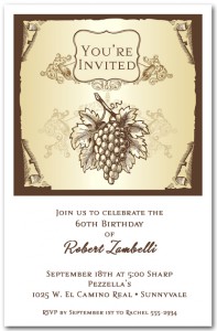 Cluster of Grapes Invitation