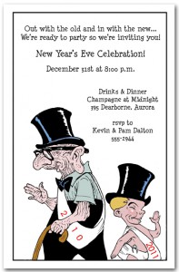 Hello Goodbye New Year's Eve Invitations