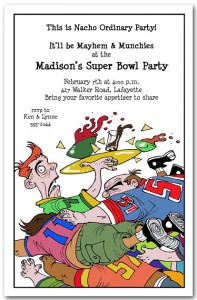 Tackled Super Bowl Party Invitation