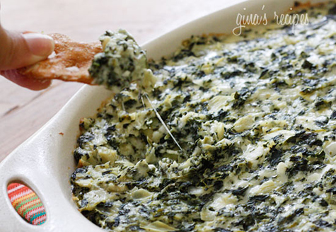Recipe for Skinny Hot Spinach Artichoke Dip
