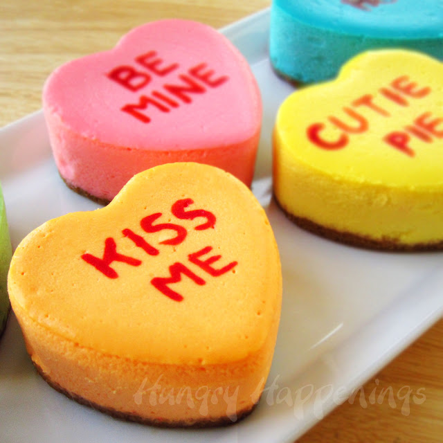 Valentine's Day Cheesecake Conversation Hearts