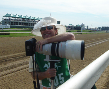 My Kentucky Derby Hat on the Track