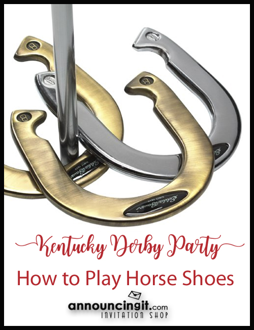 How to Play Horse Shoes at your Kentucky Derby Party | Announcingit.com