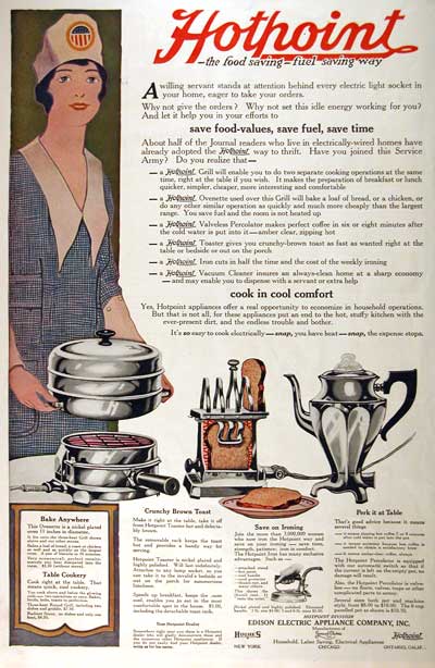 1919 Hotpoint Ad for Appliances