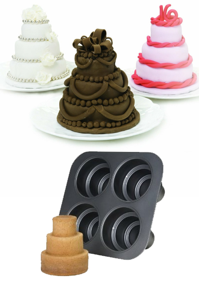 Multi Tiered Mini Cakes Baking Pans