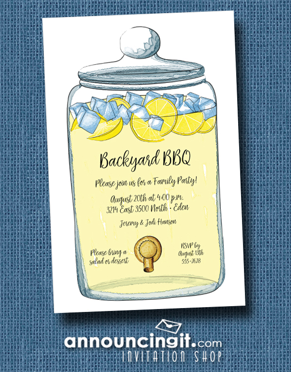 Infusion Jar Party Invitations at Announcingit.com