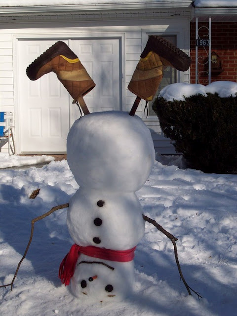 Upside Down Snowman