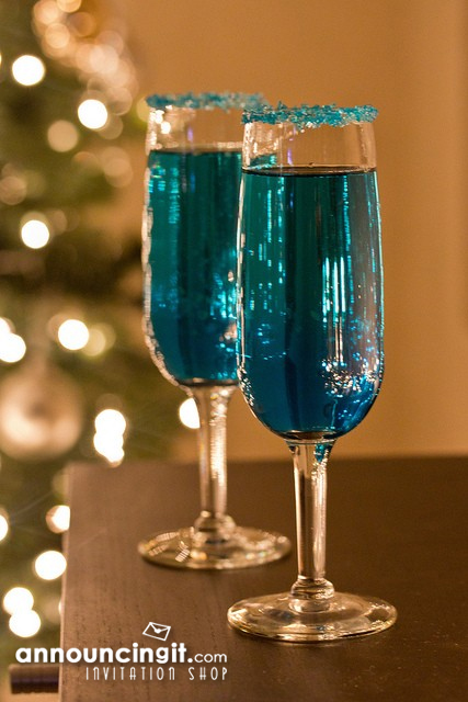 Blue Sparkling Star Cocktails