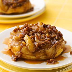 Upside Down Caramel Apple Biscuits