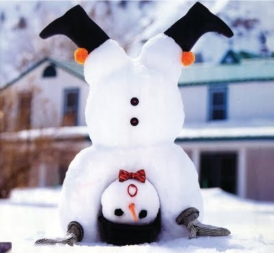 Upside Down Snowman