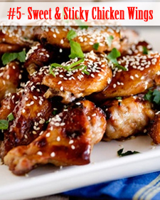 Sweet and Sticky Chicken Wings