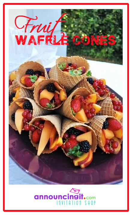 Fruit in Waffle Cones | Announcingit.com
