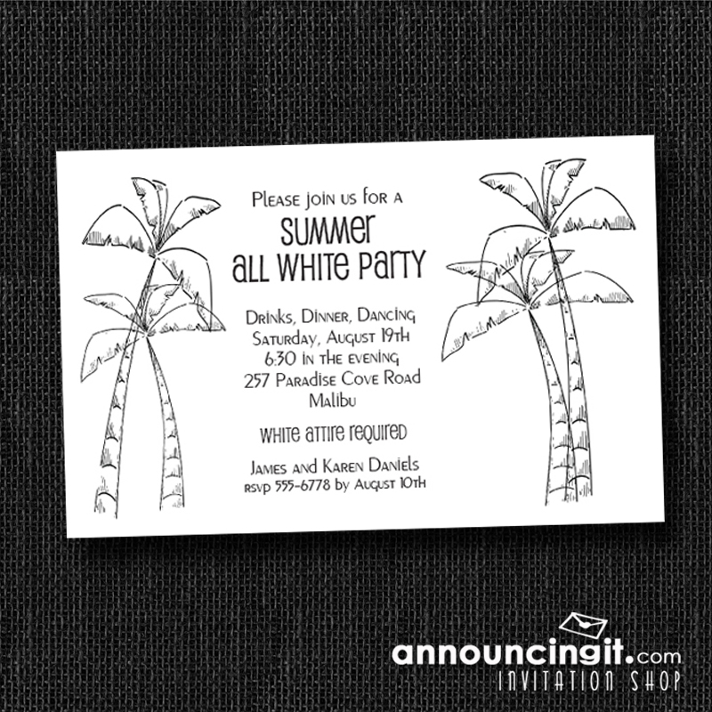 White Party Invitations and Inspiration | Announcingit.com