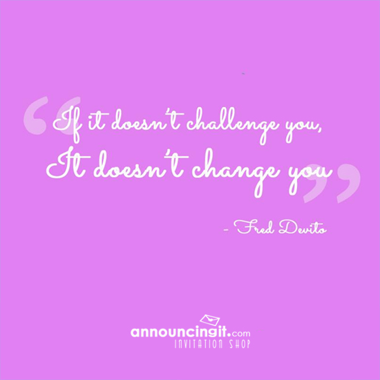 Motivational Monday - If it Doesn't Challenge You