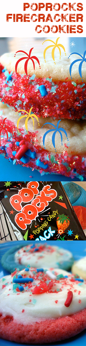 4th of July Poprocks Firecracker Cookies