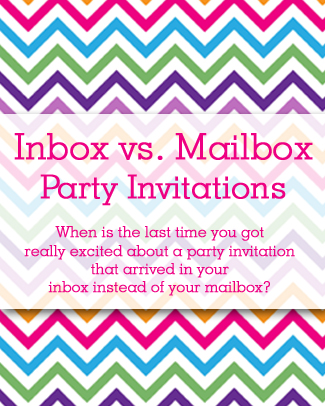 Inbox vs. Mailbox Party Invitations