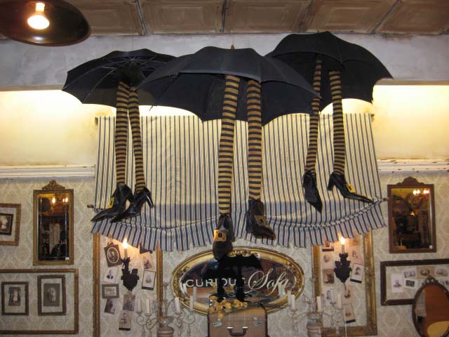 Umbrella and Witch Legs Umbrella and Witch Legs