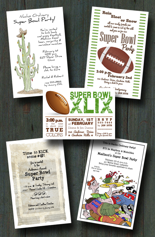 Super Bowl Party Invitations