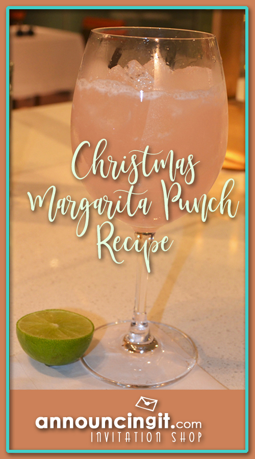 Christmas Margarita Punch Recipe | Announcingit.com