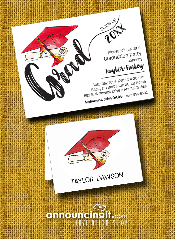 Graduation Party Invitations and Thank You Notes