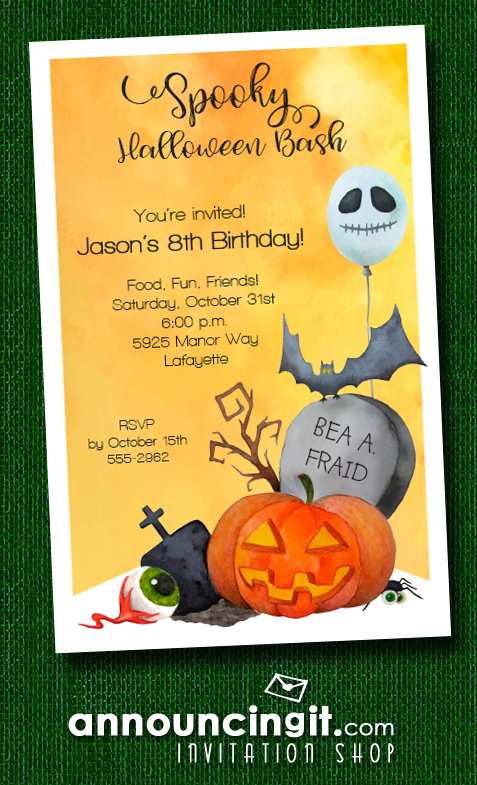 Halloween Corner Costume Party Invitations at Announcingit.com