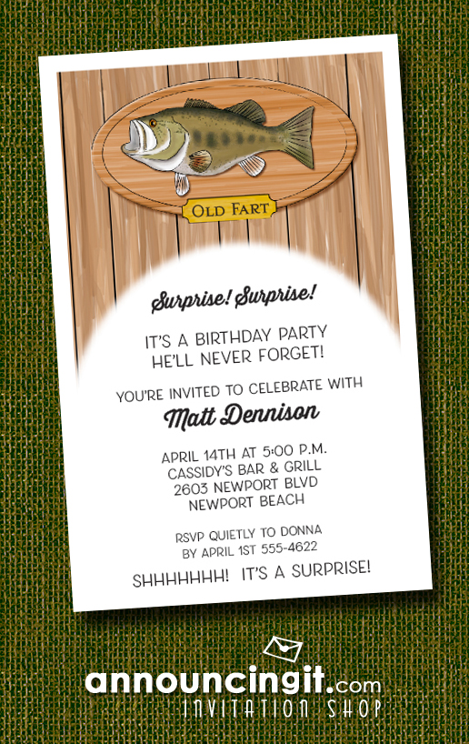 Fish Plaque Party Invitations at Announcingit.com