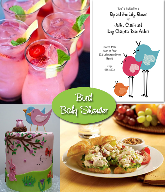 Sweet Bird Baby Shower - Announcingit Invitation Shop