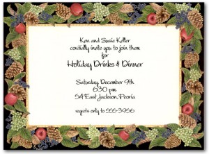 Fruits of the Season Foiled Invitations