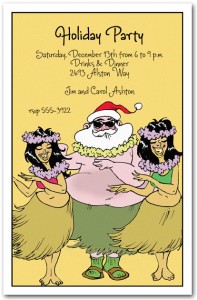 Hula Holidays Tropical Invitation Hula Holidays Tropical Invitation