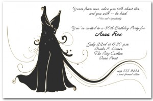 Little Black Dress Party Invitation Little Black Dress Party Invitation