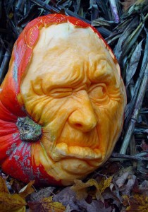 Carved Pumpkin - Rough Day Carved Pumpkin - Rough Day