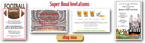Super Bowl Party Invitations