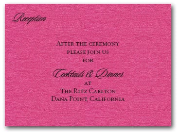 Shimmery Hot Pink Info Cards