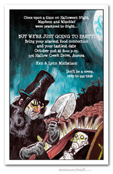Halloween Invitations Halloween Grave Robber Invitations